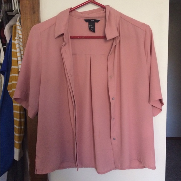 Pink Button-up Blouse - Picture 2 of 3